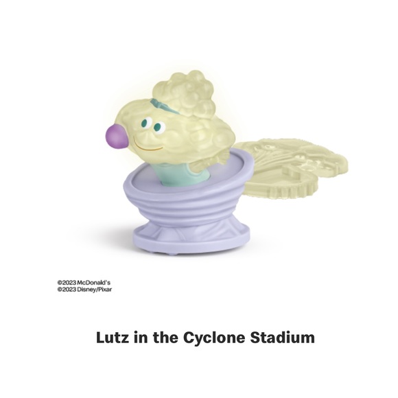 Disney Pixar Elemental Movie McDonald’s Kid’s Toy- Lutz on Cyclone Stadium NWT - Picture 1 of 7